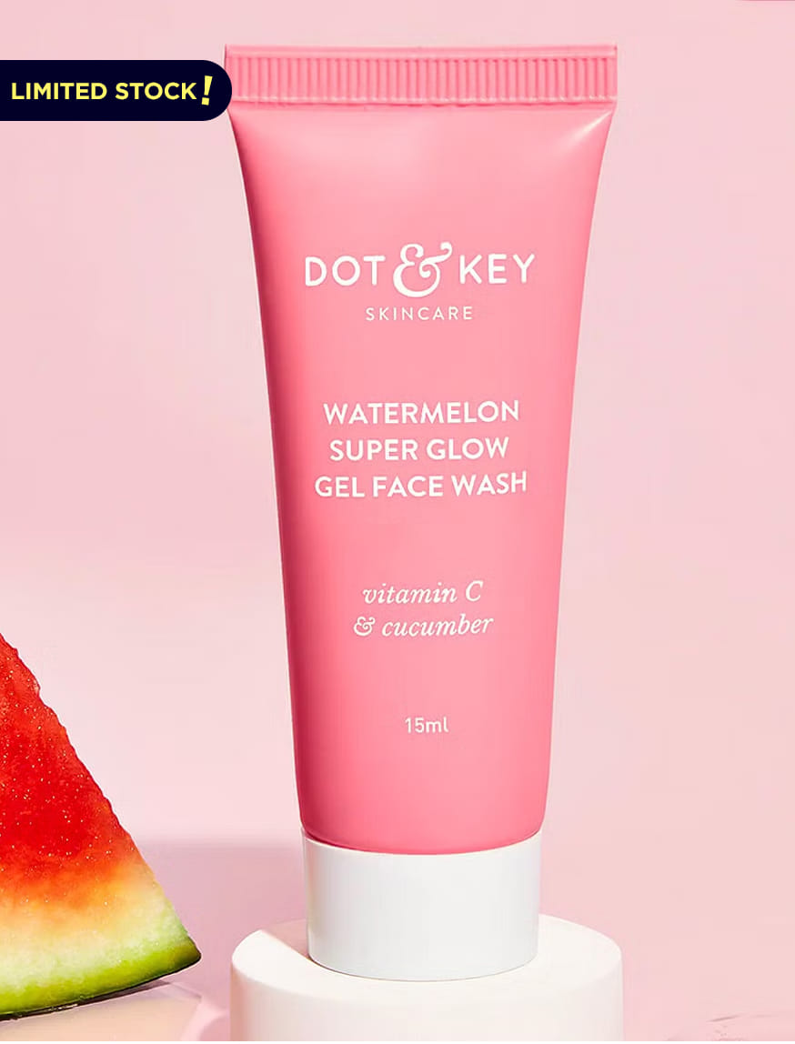 Watermelon Super Glow Gel Face Wash Size 15 Ml By DOT KEY watermelon-super-glow-gel-face-wash-size-15-ml-by-dot-key